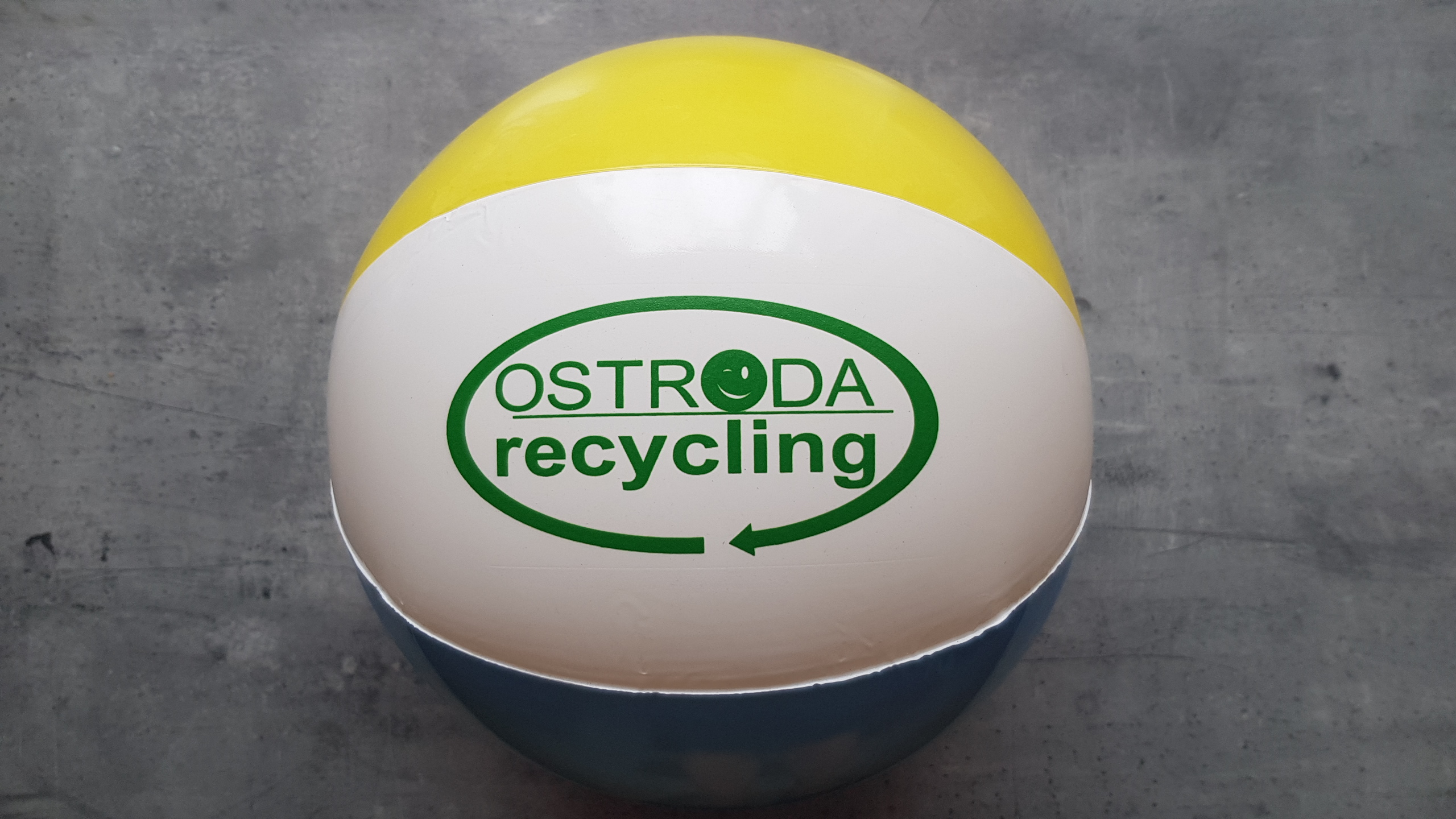 Nadmuchiwana piłka Ostróda recycling